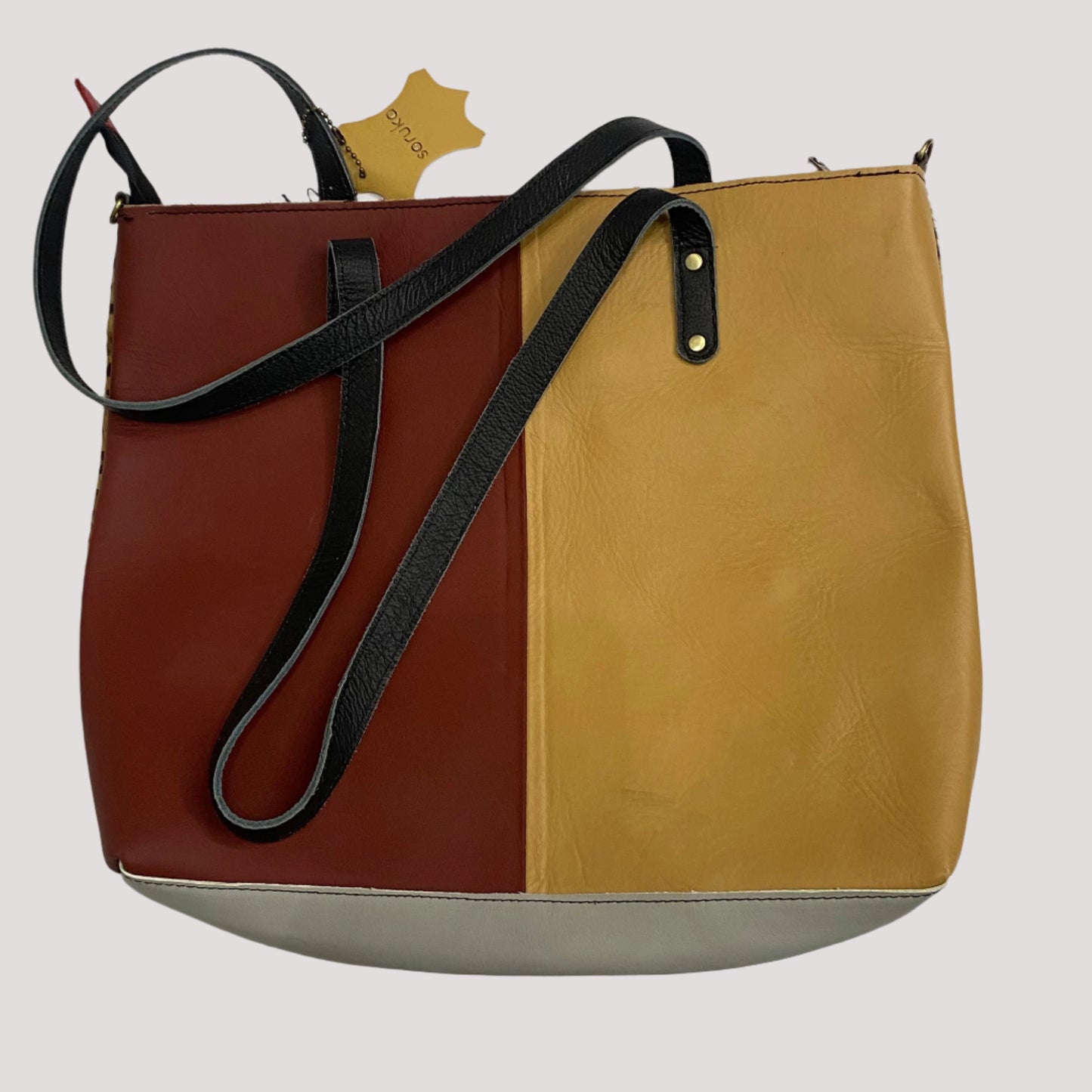 Cheetah Cow Hide With Dual Color Leather Purse