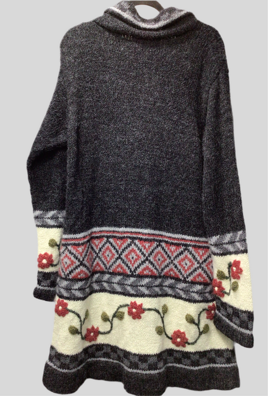 Hand Knit Peruvian Sweater Jacket