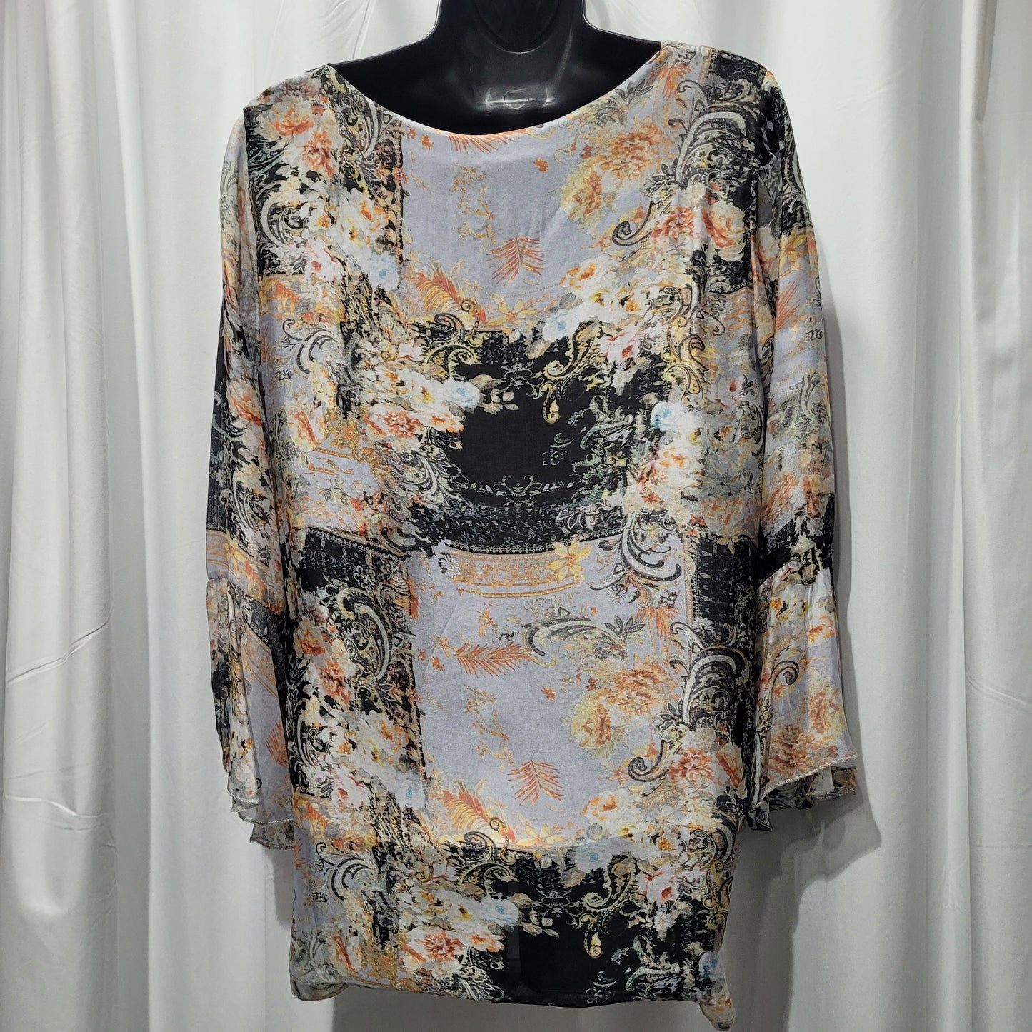 Italian Silk Printed Top