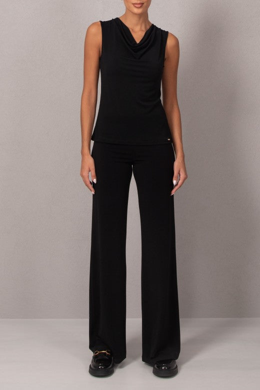 Lightweight Knit Palazzo Pants