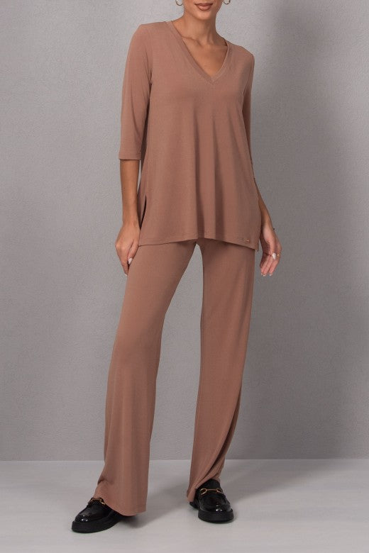 Lightweight Knit Palazzo Pants
