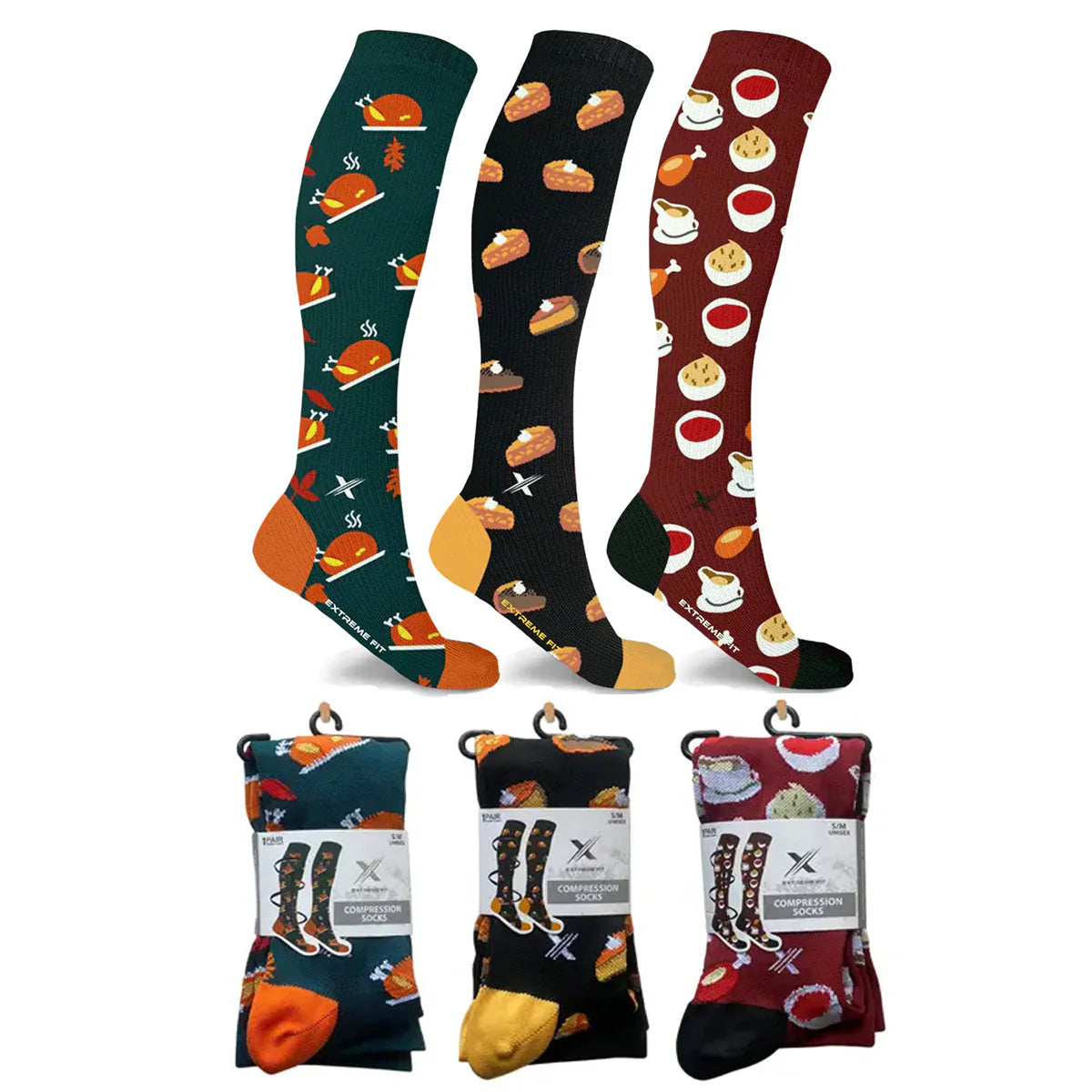 Thanksgiving Compression Socks