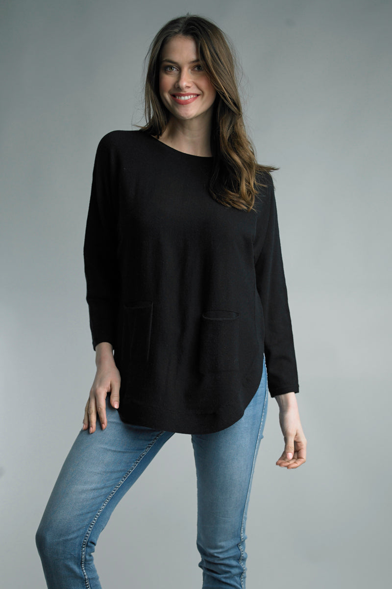 Soft Sweater with Back Button Detail in 9 colors