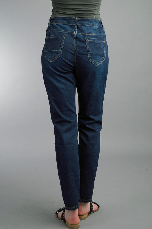 Butterfly Leopard Straight Leg Reversible Jeans