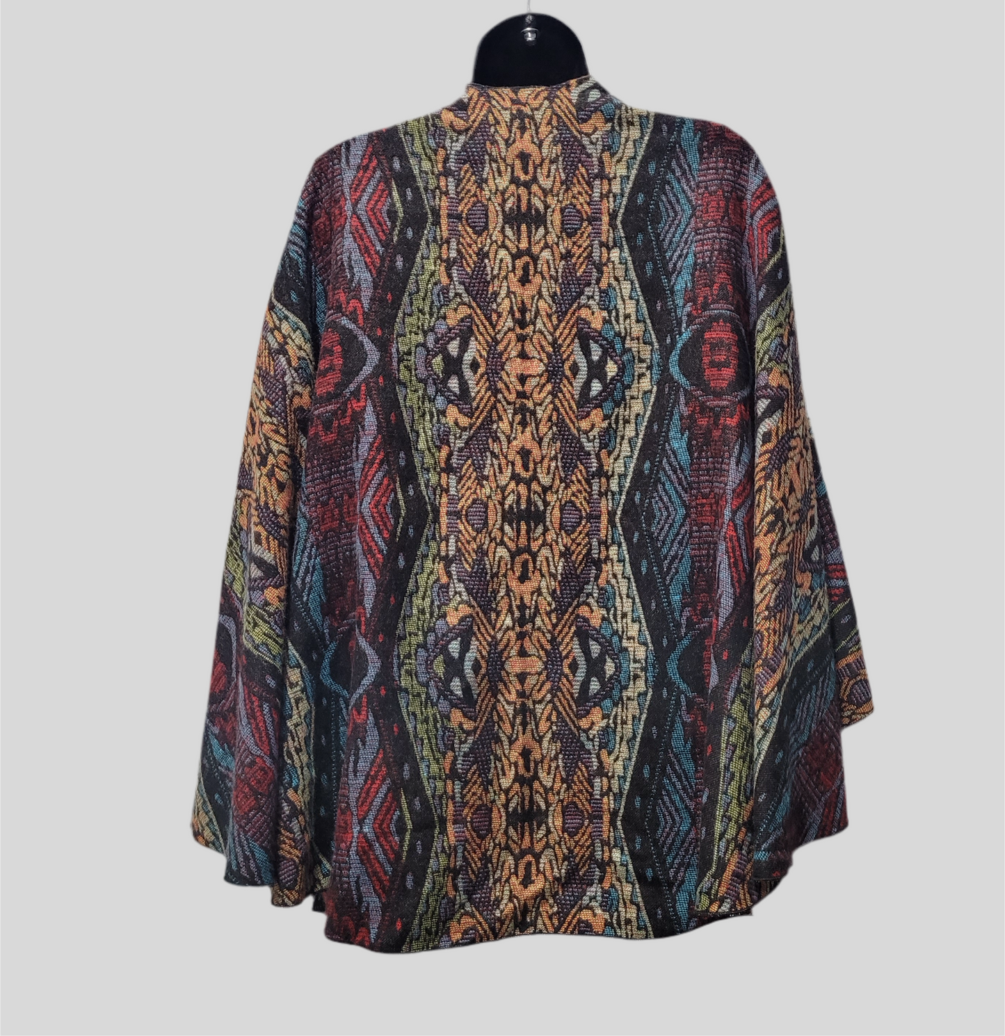 100% Cashemere Printed Ruana