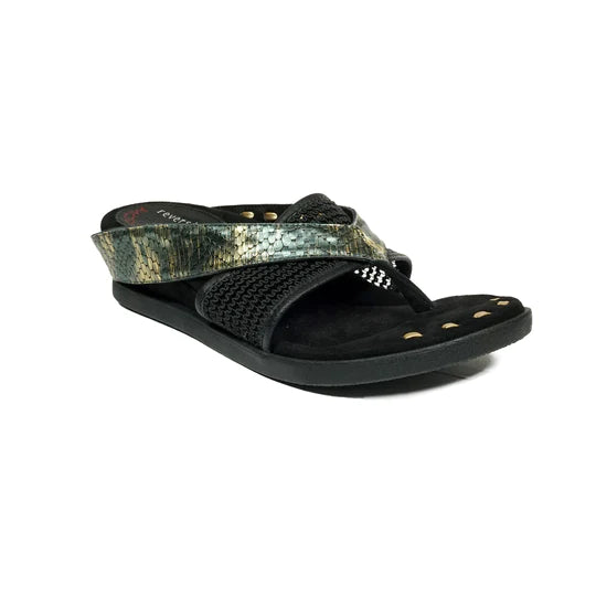 Cross Elastic Fit Reversible Sandals