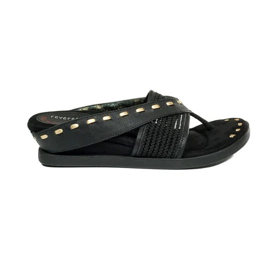 Cross Elastic Fit Reversible Sandals