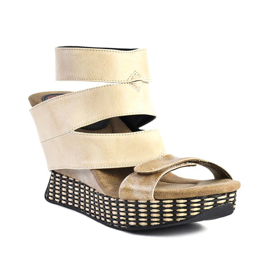 3.75" Heel Reversible Sandals With Four Way Design