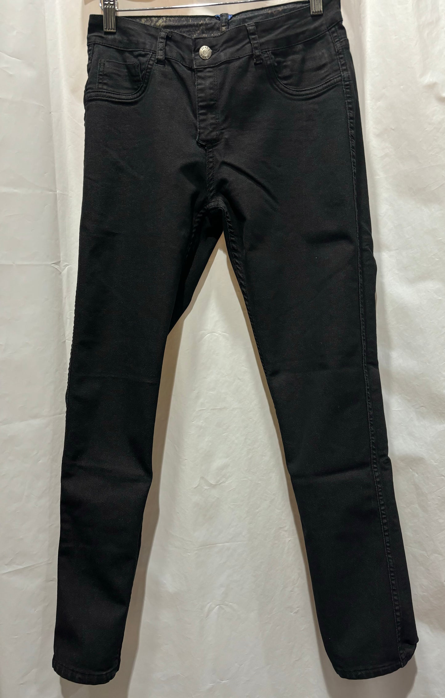 Various Reptile Design and Solid Denim Side Reversible Jeans