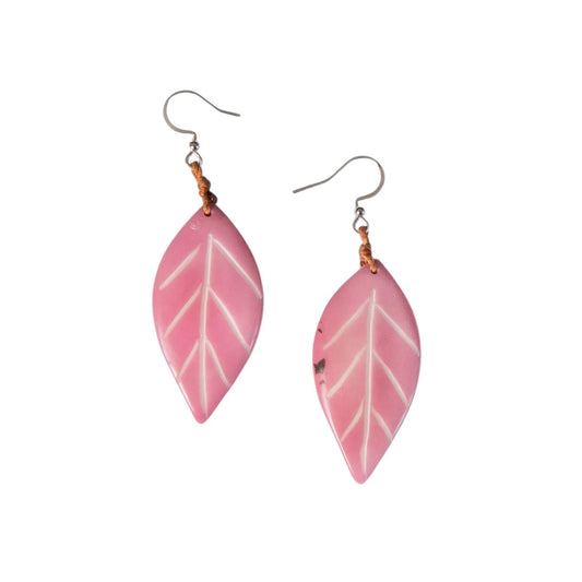 Leaf Imprint Earrings