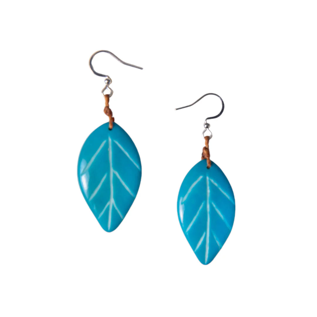 Leaf Imprint Earrings