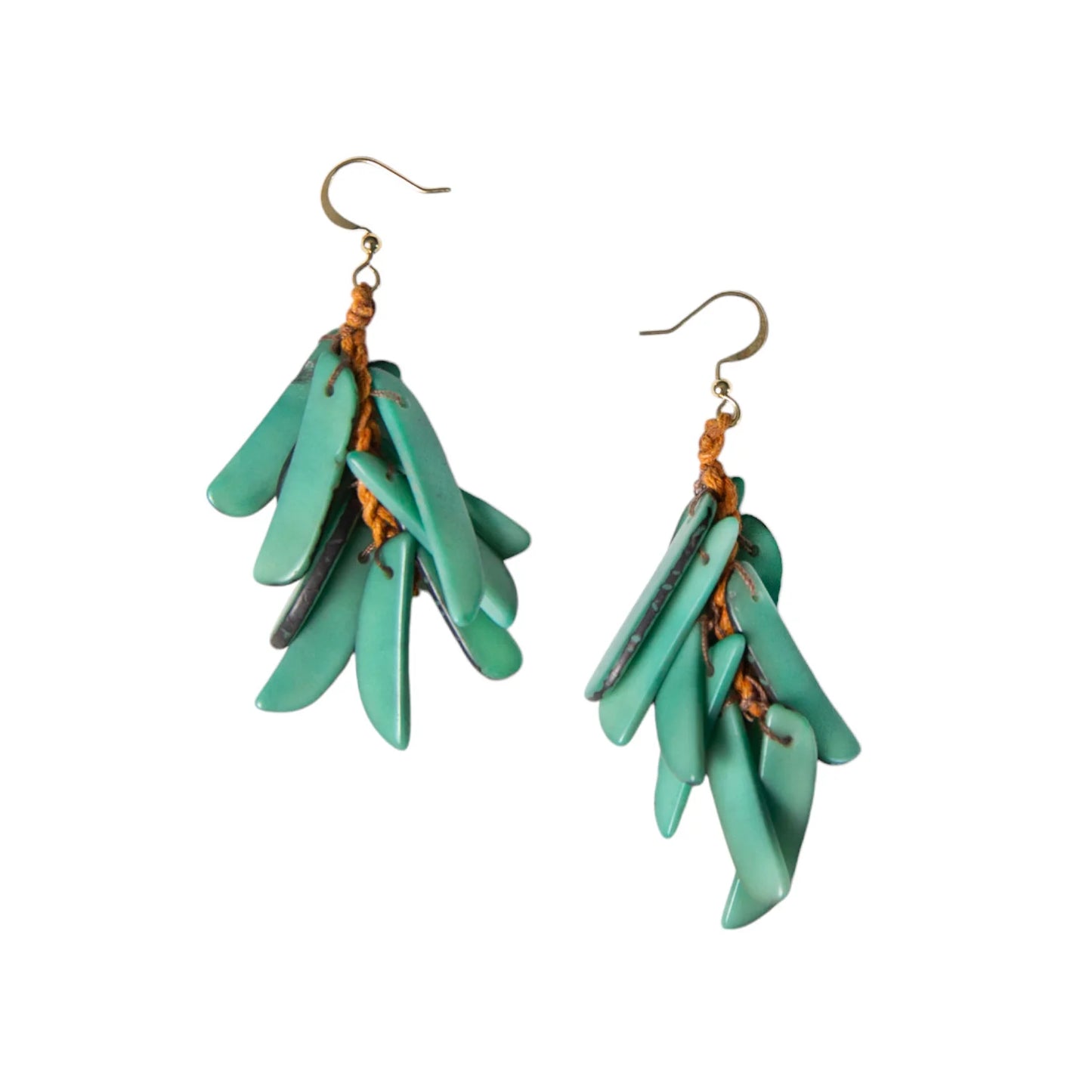 Tagua Chips Drop Earrings (in 4 colors)