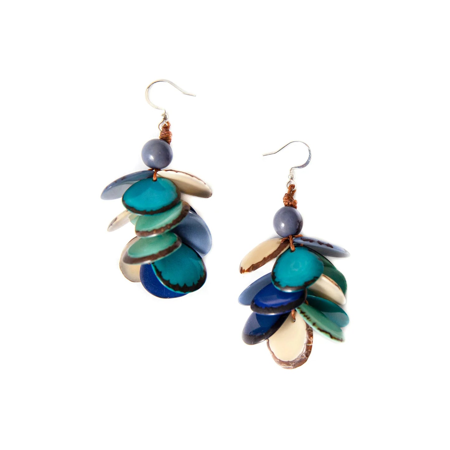 Layered Disc Earrings - 4 colors