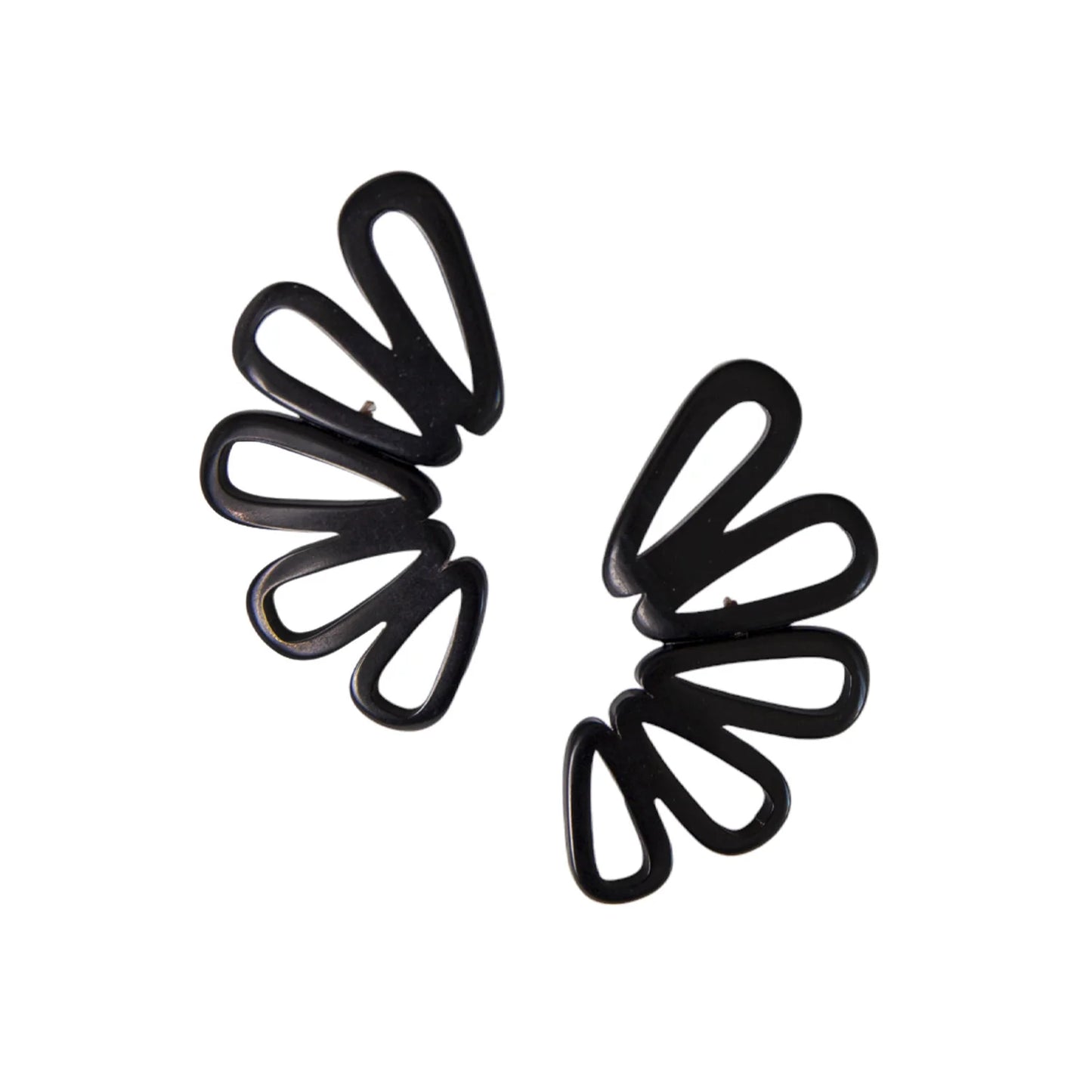 Carved Petal Earrings