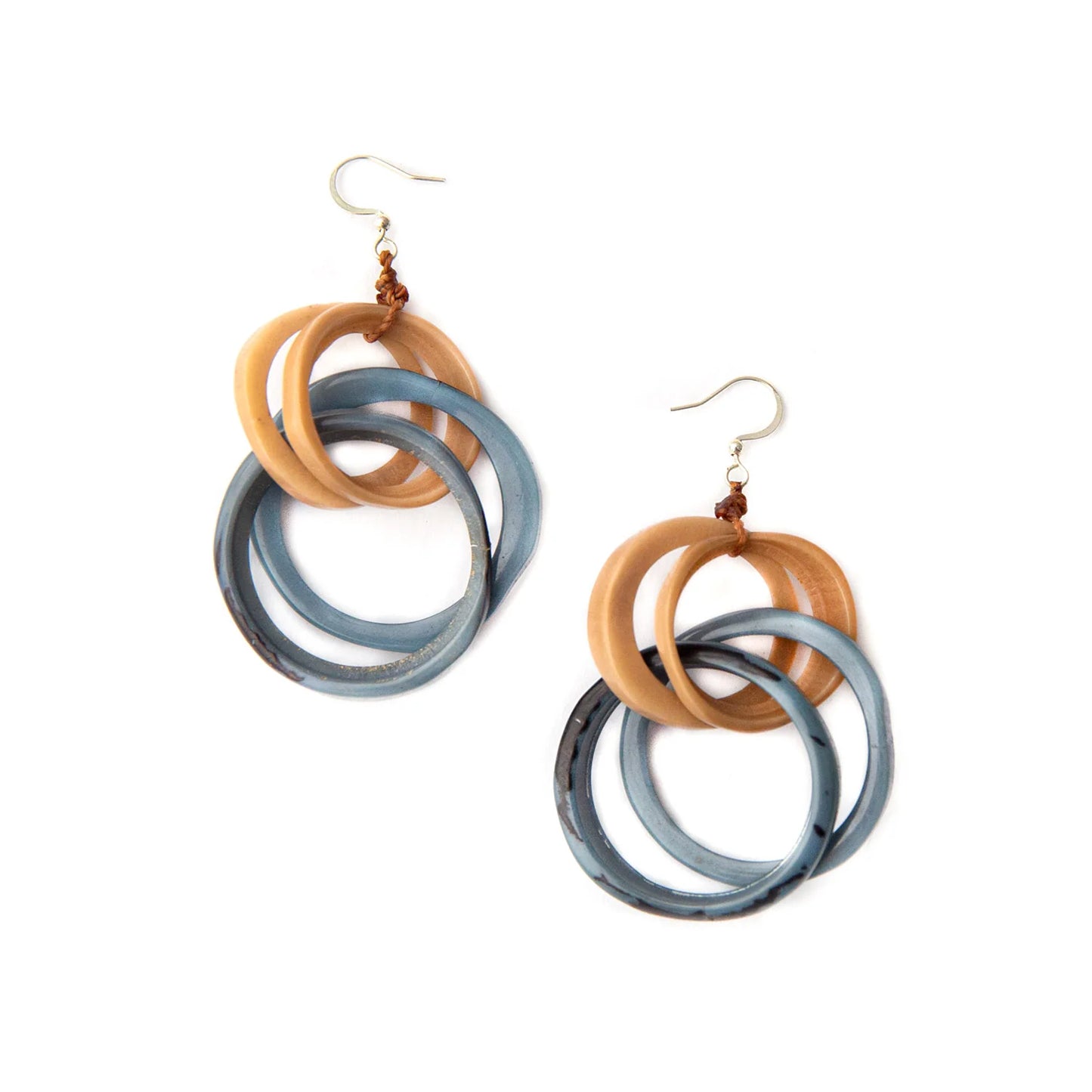 Double Hoop Tagua Earrings