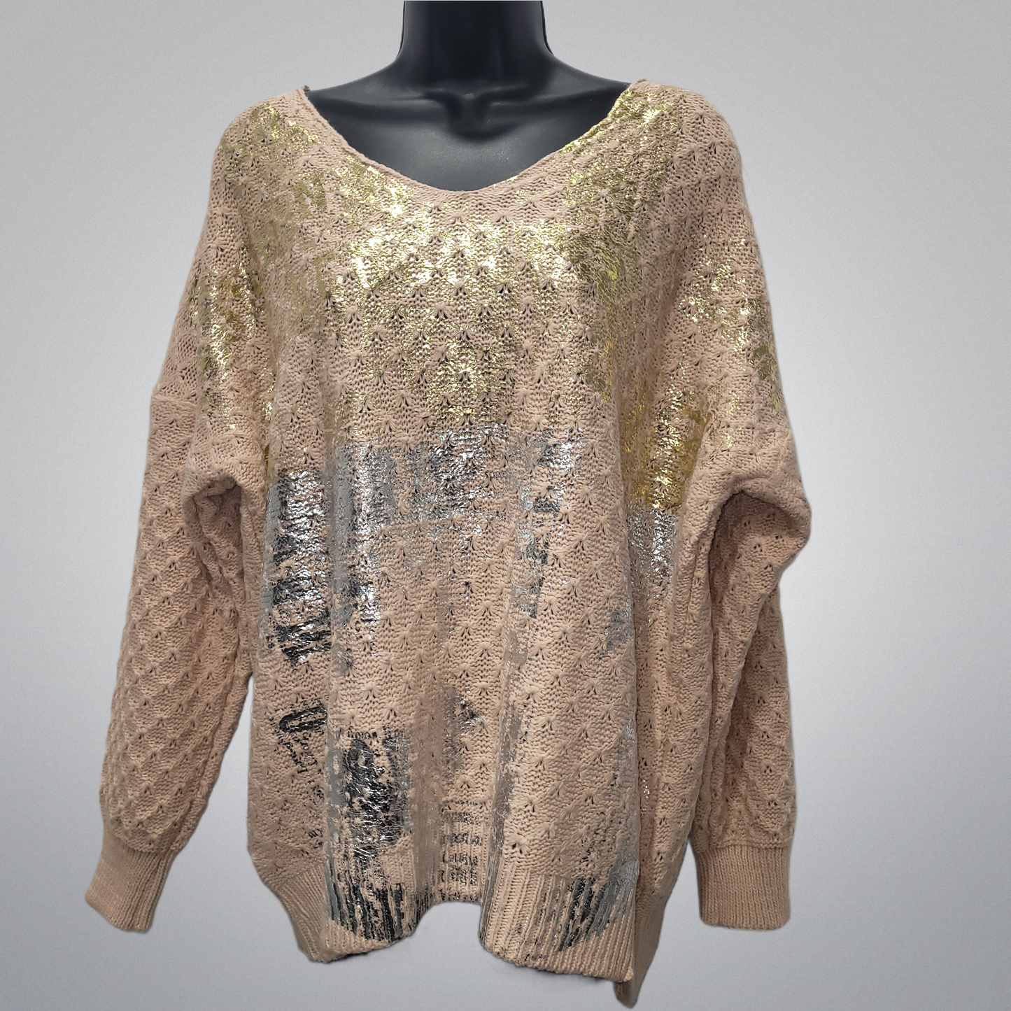 Gold & Silver Lame Embellished Sweaters