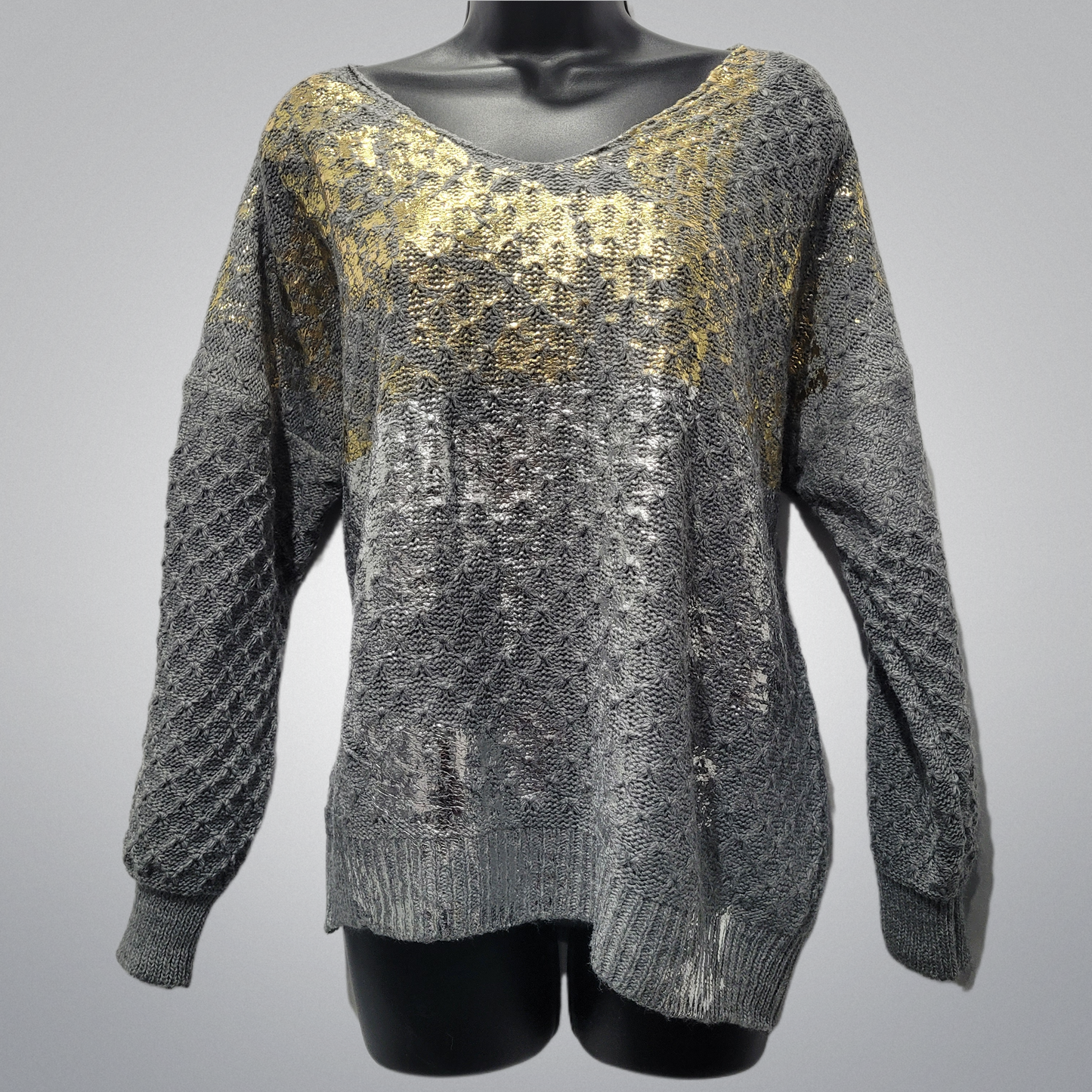 Gold & Silver Lame Embellished Sweaters