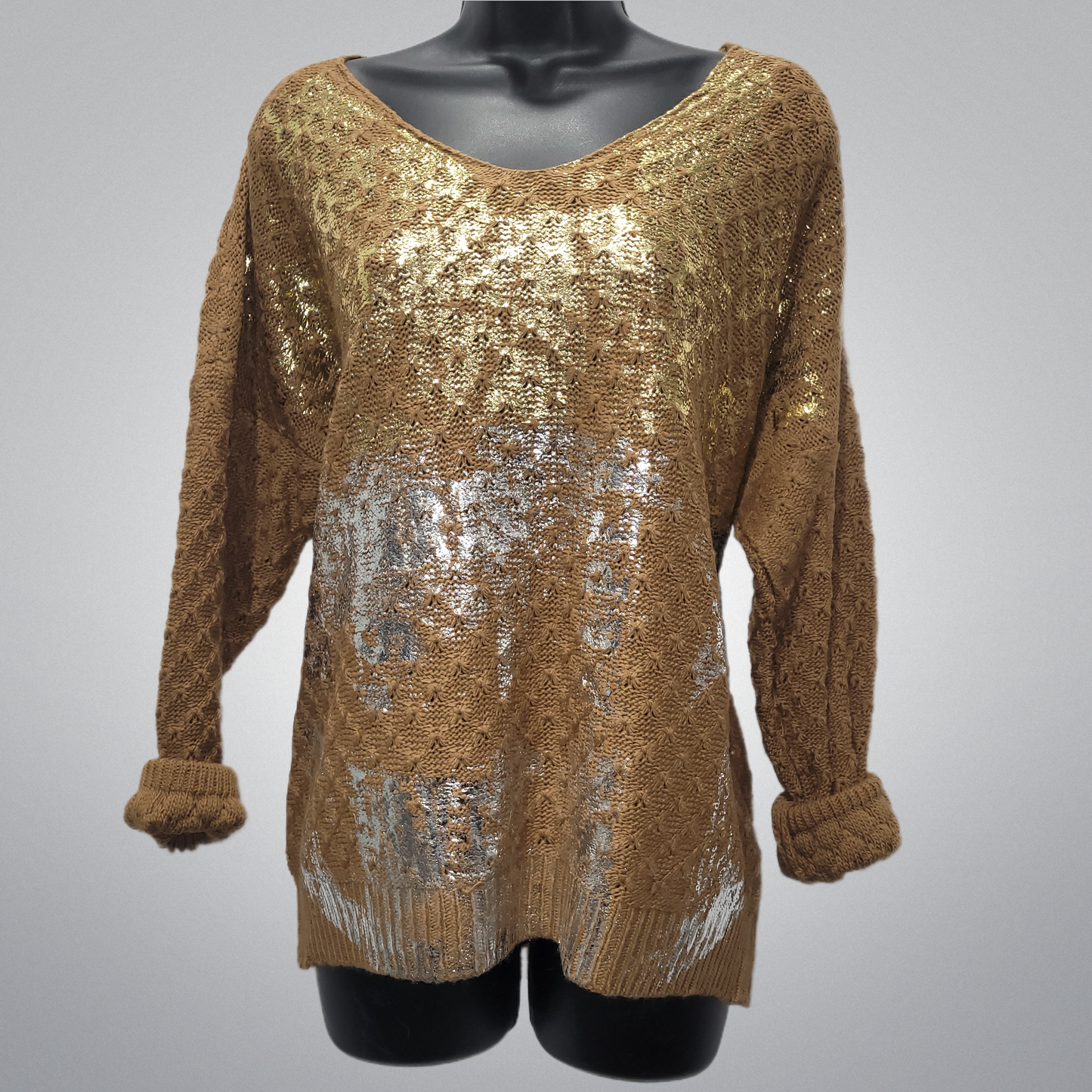 Gold & Silver Lame Embellished Sweaters