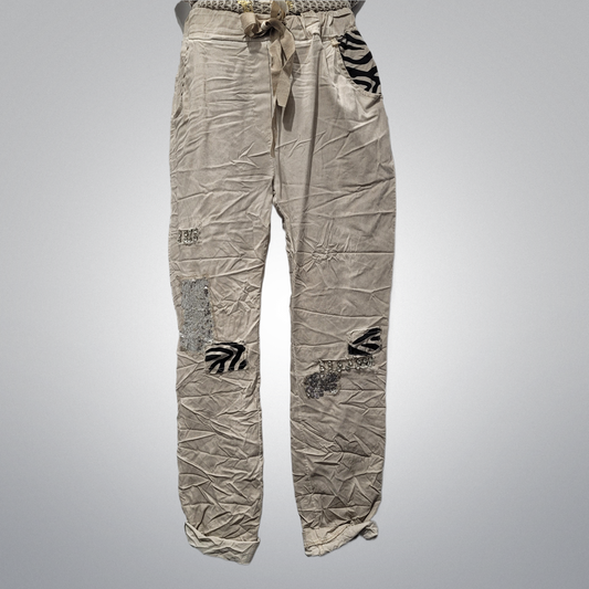 Bling Embellished Italian Pants