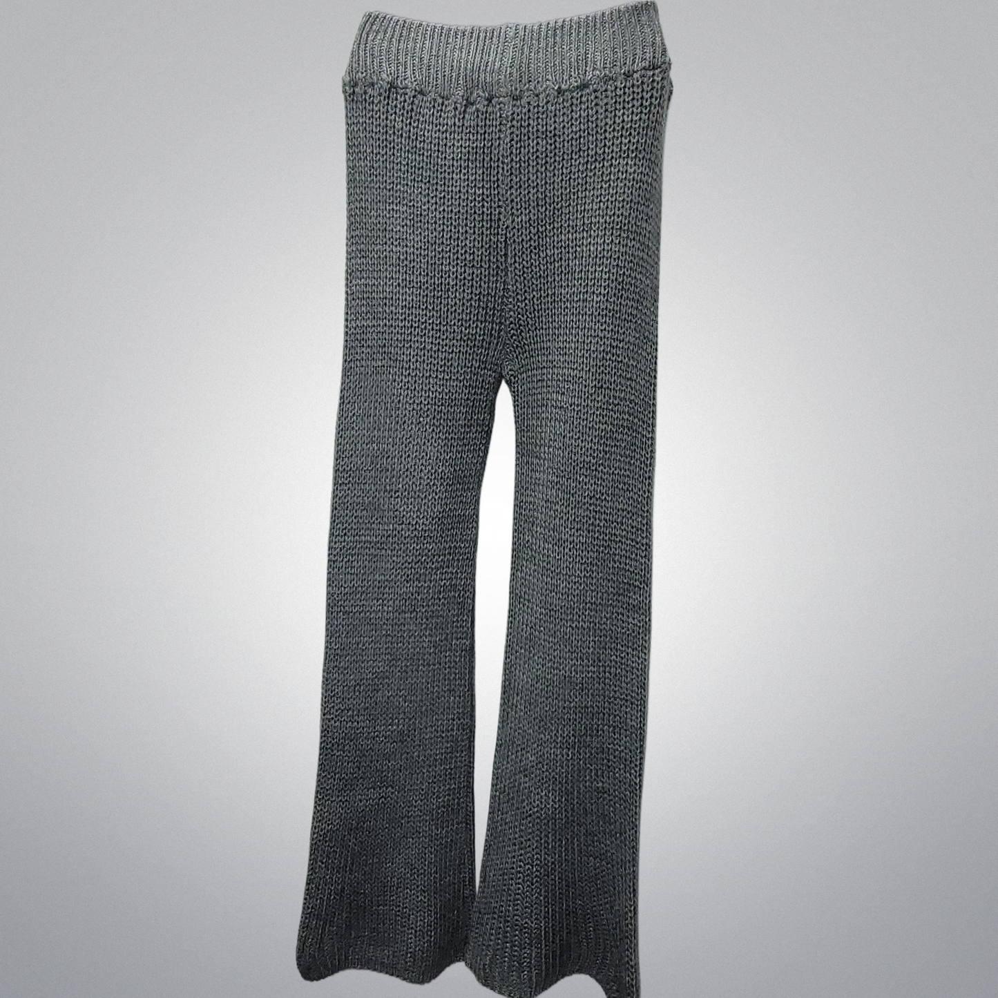 Italian Grey Knit Pants