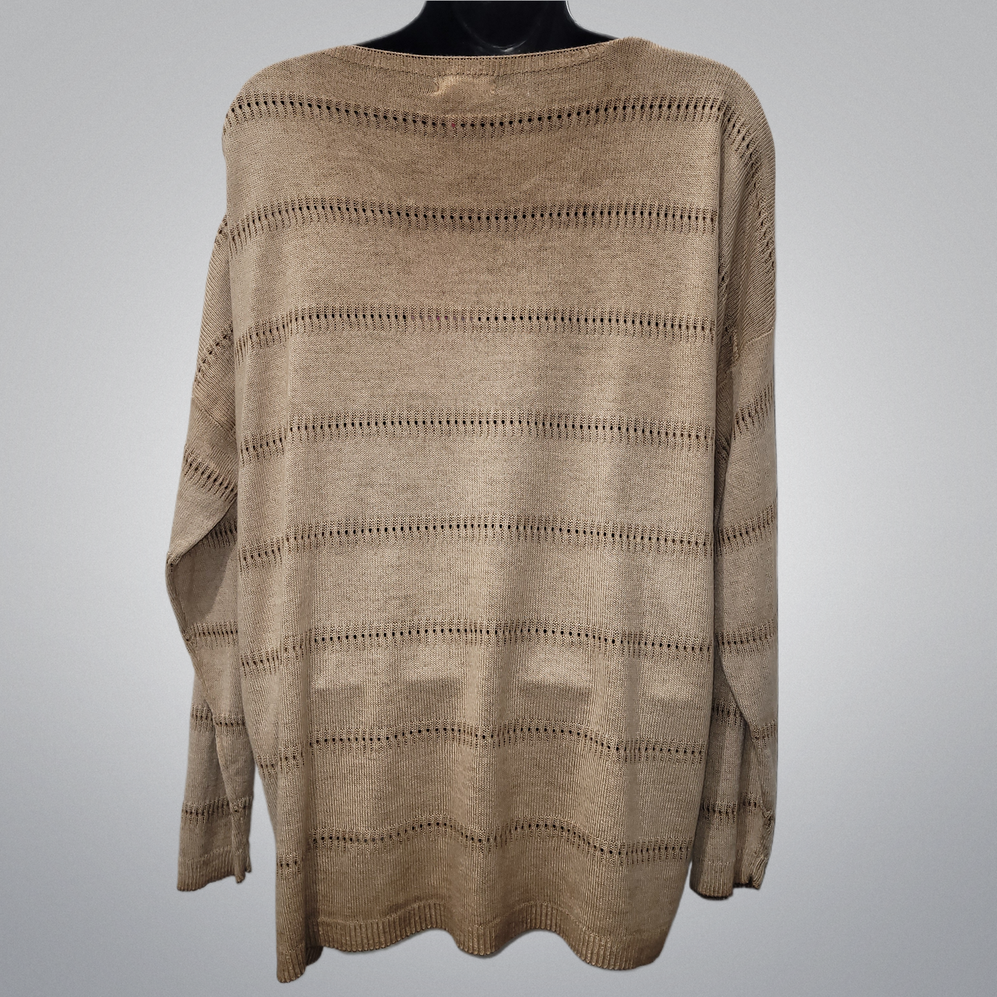 Rounded V-Neck Lame Accent Knit Top (in 4 colors)