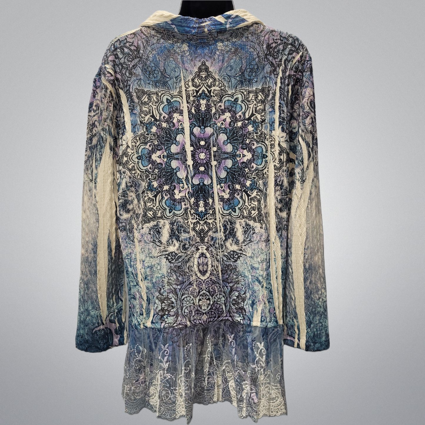 Knit Top With Embroidered Lace Details