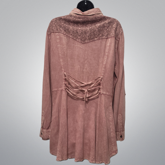 Long Sleeve Shirt With Laces Details In The back