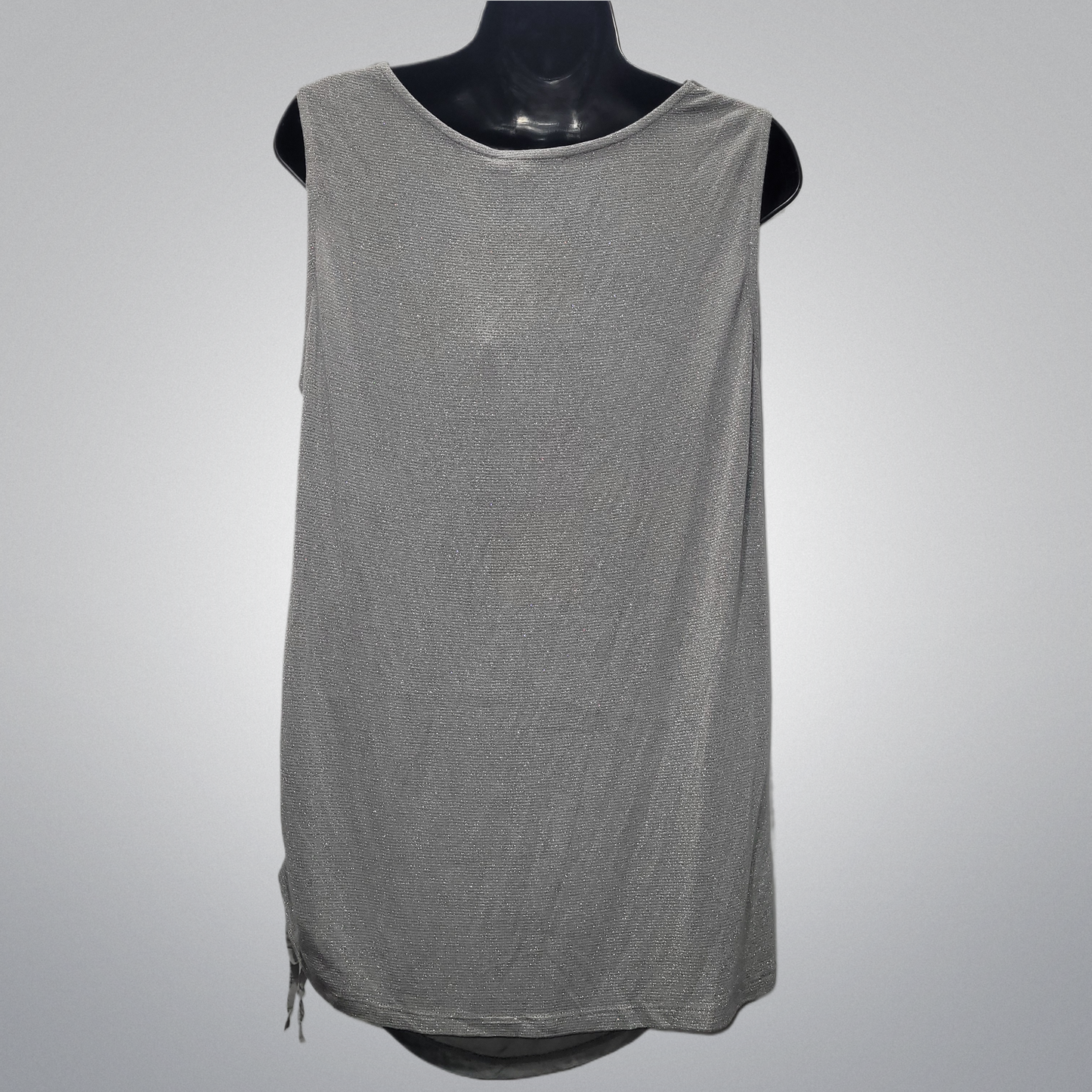 Italian Cowl Front Shimmer Back Top