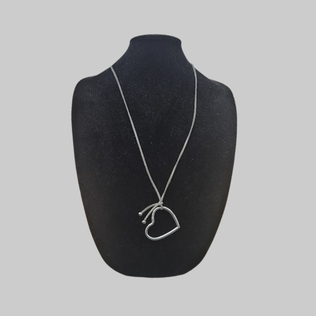 Adjustable Heart Pendant Necklace