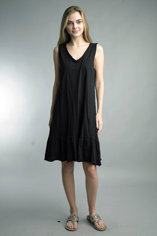 Italian Cotton Sleeveless Dress