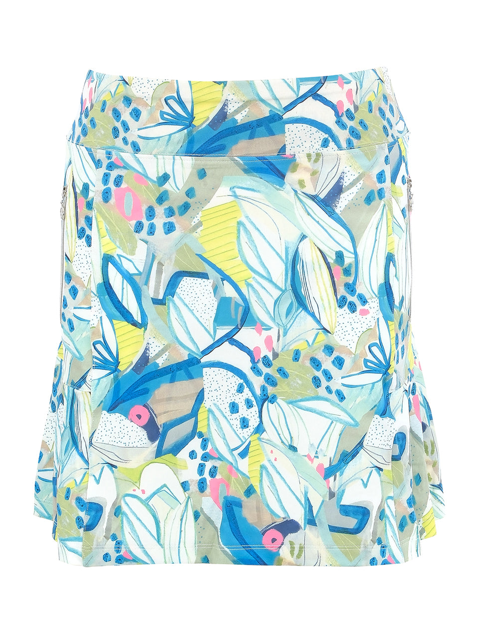 Vibrant Leaf Print Skort - Sportswear (Golf/Tennis/Pickleball)