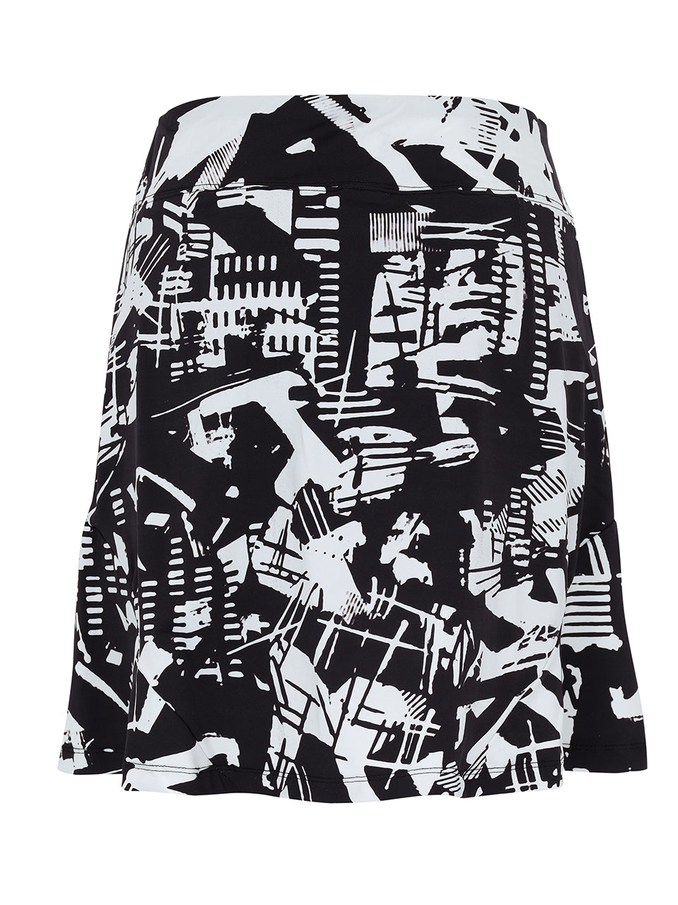 Urban Edge Skort in Black & White - Sportswear (Golf/Tennis/Pickleball)