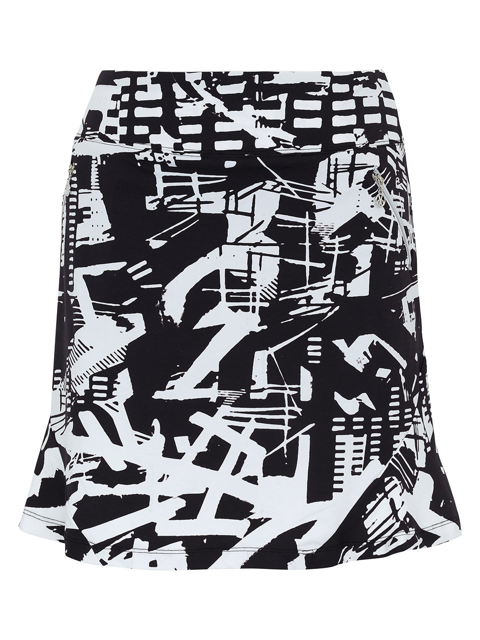 Urban Edge Skort in Black & White - Sportswear (Golf/Tennis/Pickleball)
