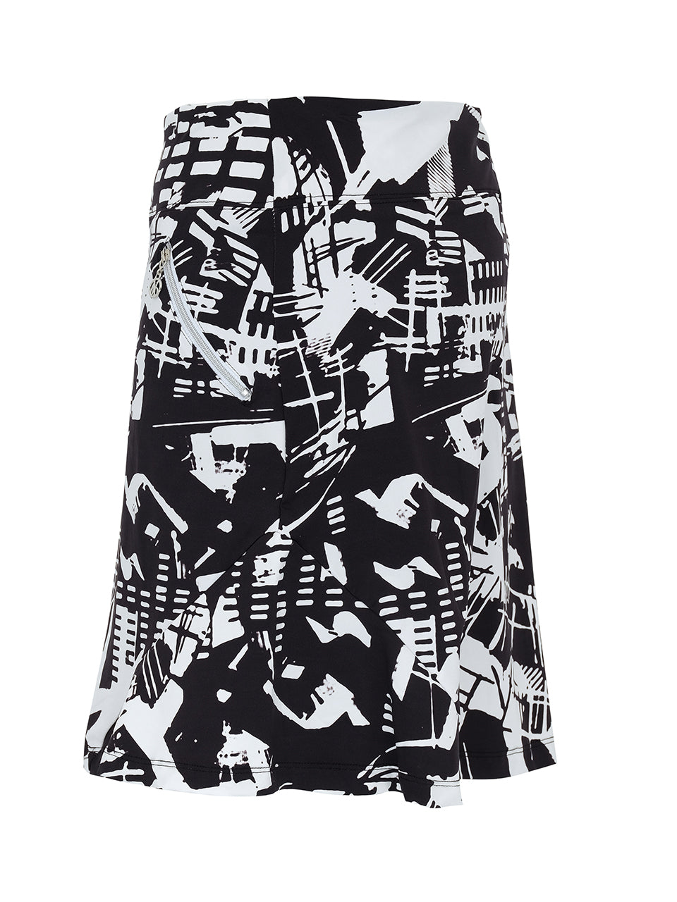 Urban Edge Skort in Black & White - Sportswear (Golf/Tennis/Pickleball)
