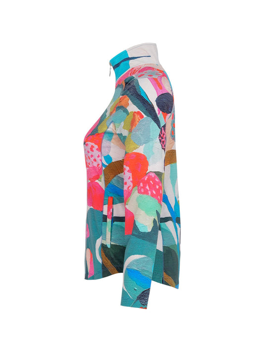 Colorful Brushstroke Print Jacket (Golf/Tennis/Pickleball)