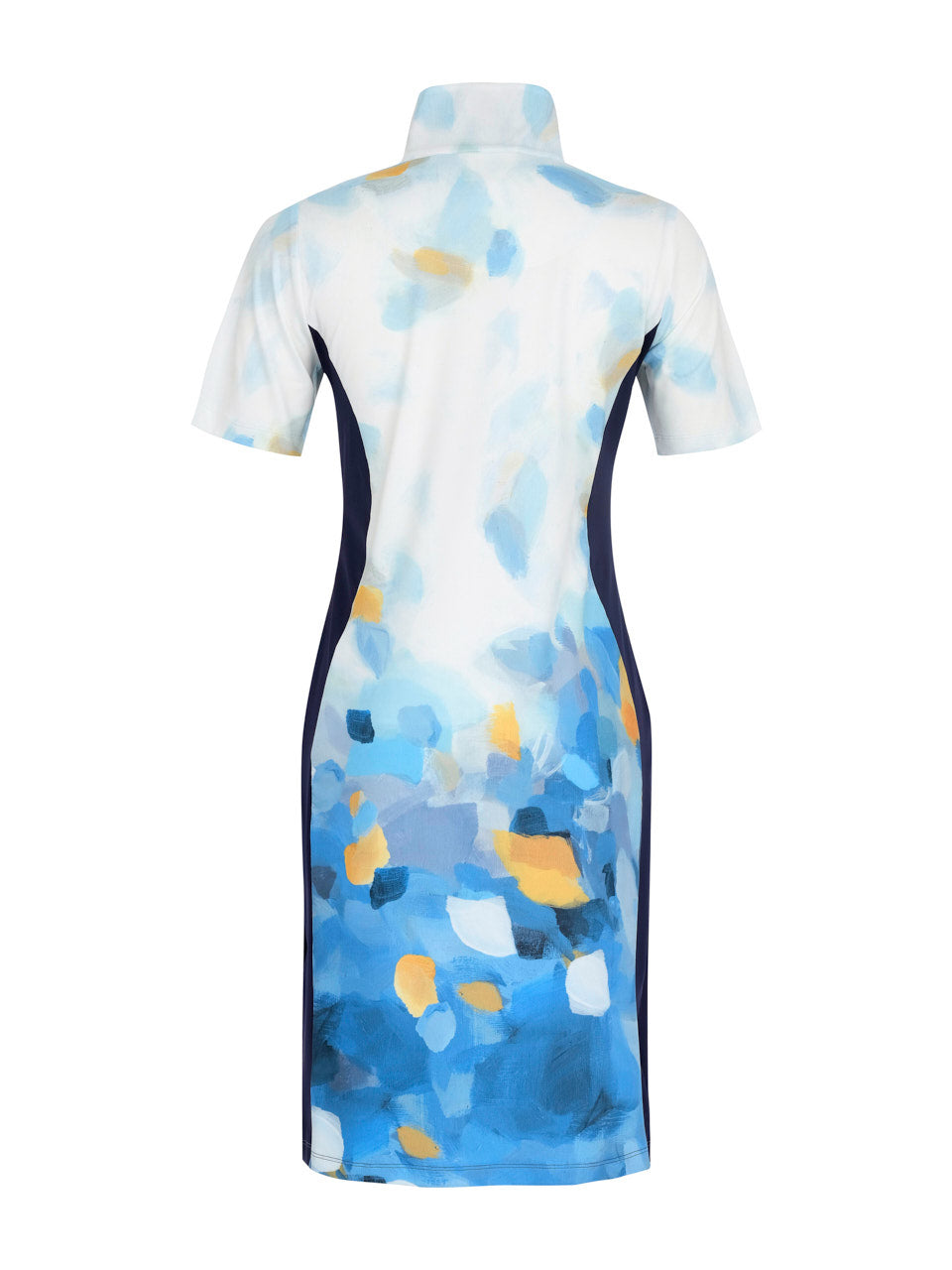 Watercolor Effect Zip Dress (Golf/Tennis/Pickleball)