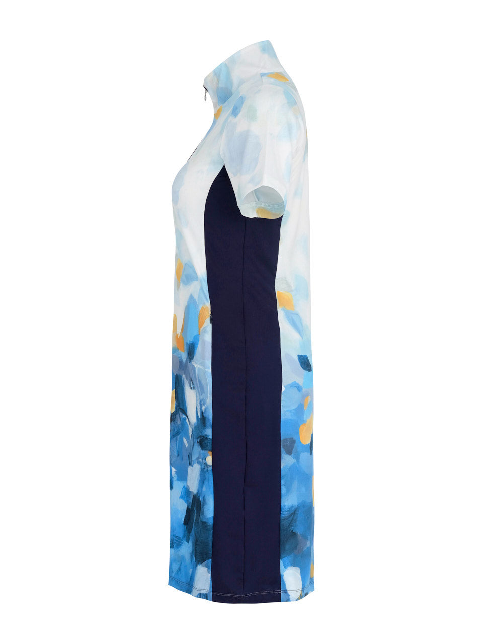 Watercolor Effect Zip Dress (Golf/Tennis/Pickleball)