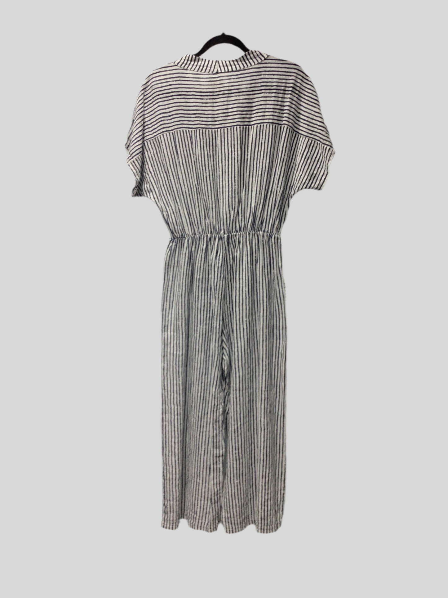 Italian Cotton Striped Jumpsuit