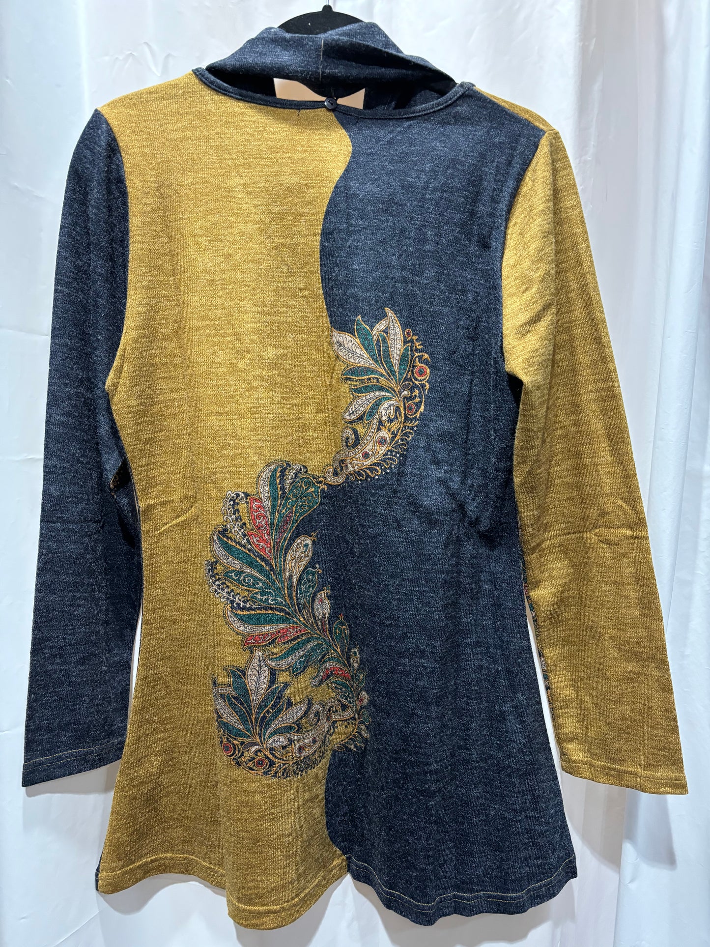 Tunic Knit Top with Matching Detachable Scarf