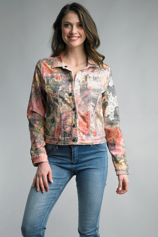 Muted Floral Reversible Jacket