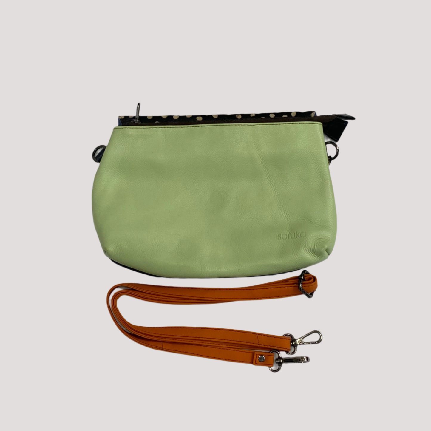 Double Compartment Leather Purse