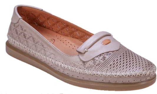 Multi Laser Cut Designs on these Leather Shoes (in 3 colors)