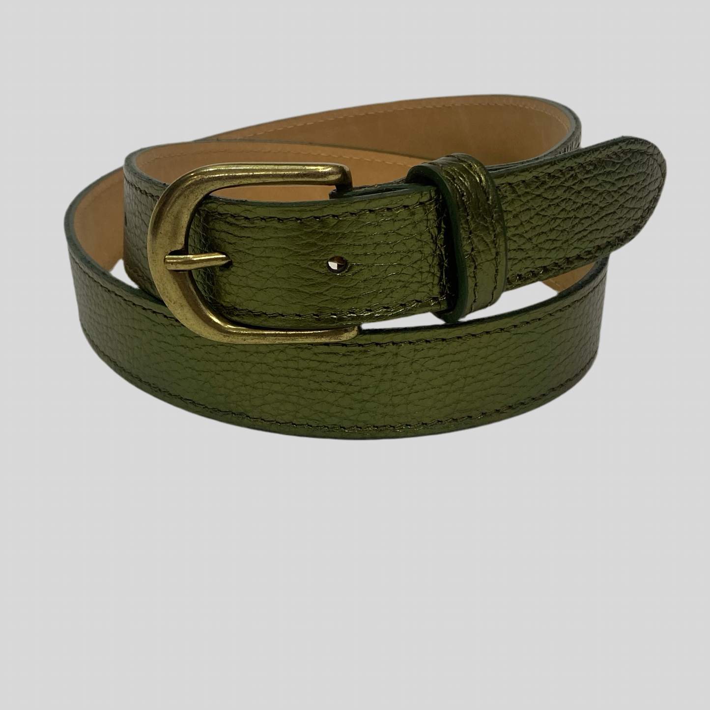 Metallic Italian 1” Belt