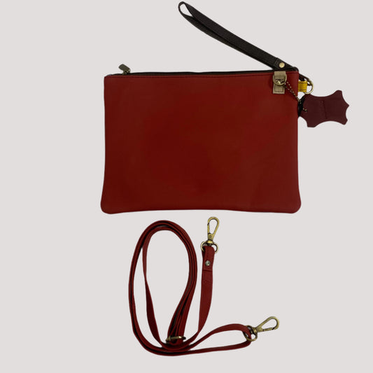 Three Compartment Leather Purse