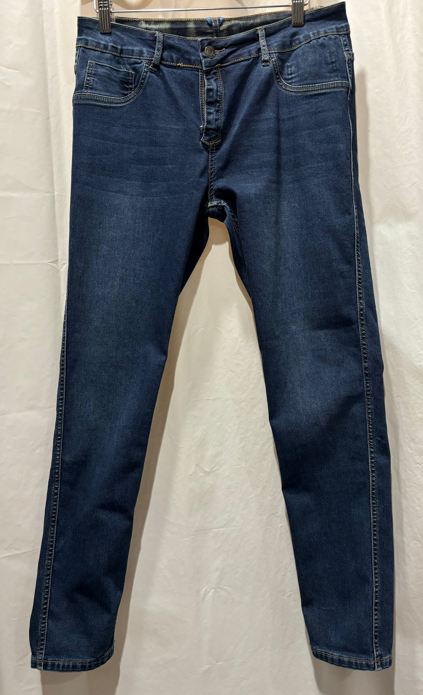 Various Reptile Design and Solid Denim Side Reversible Jeans