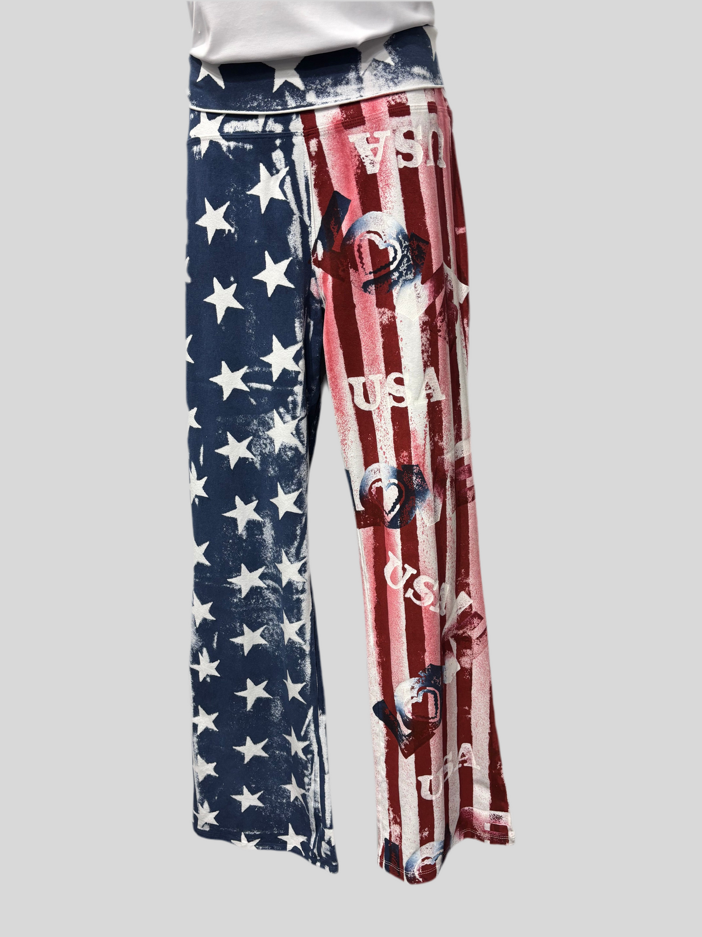 USA STARS AND STRIPES YOGA PANTSn