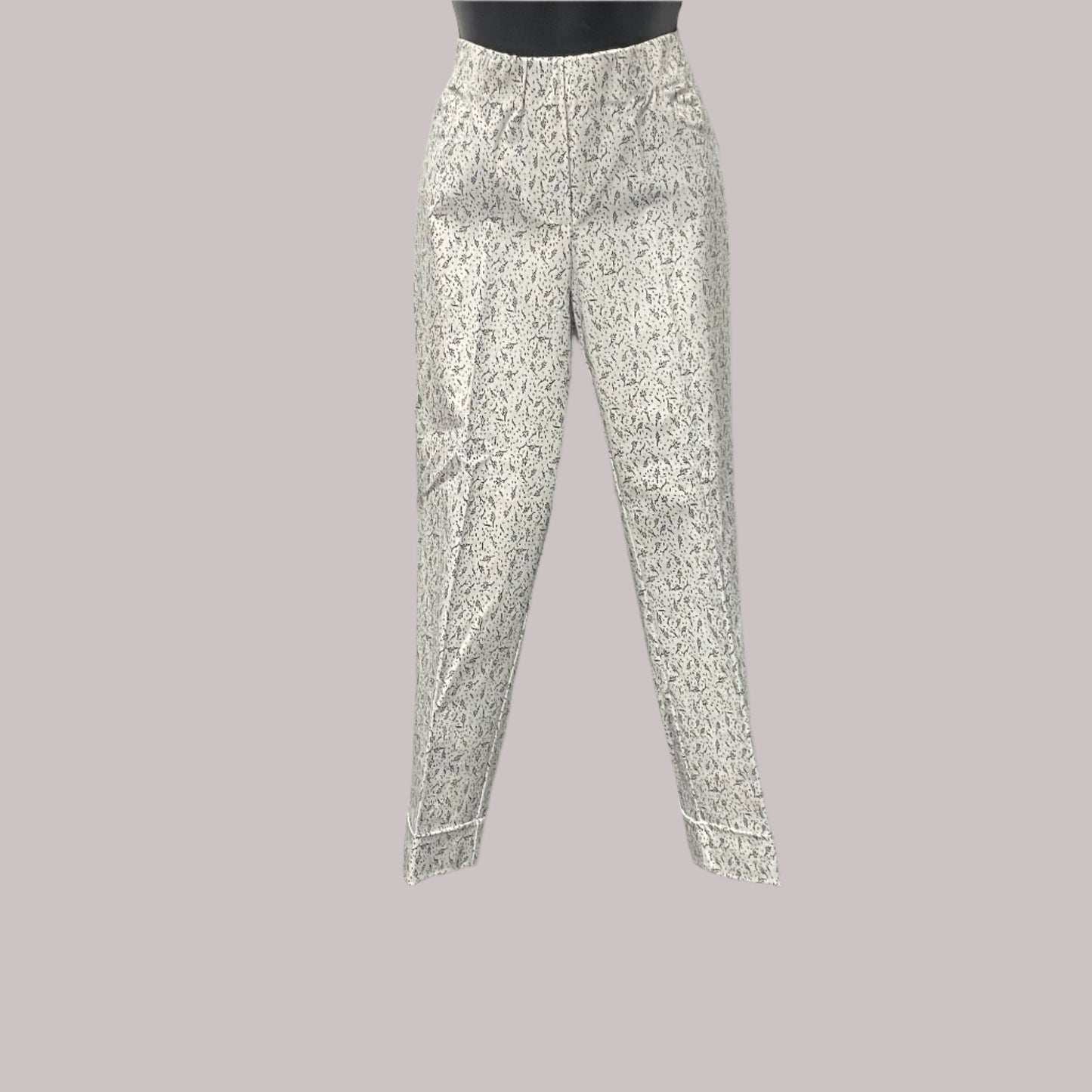Cuffed Printed Stretch Capris