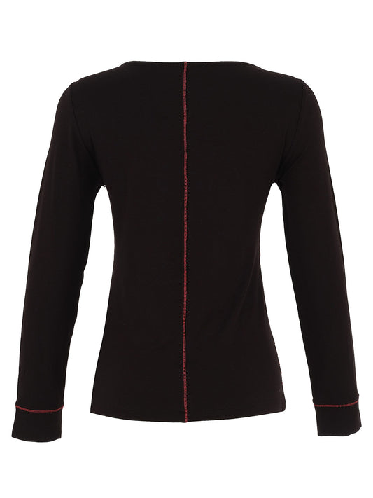 Cut-Out Abstract Patchwork Top