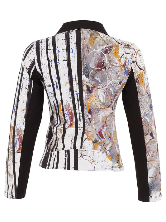 Abstract Expression Moto Jacket