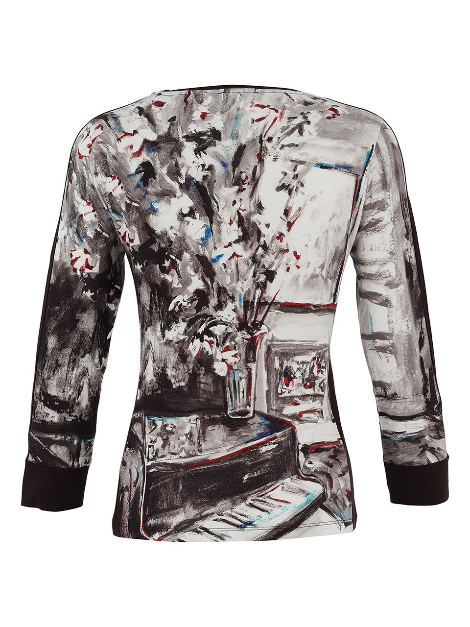 Artistic Still Life Long-Sleeve Top